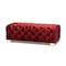 Baxton Studio Avara Velvet Upholstered Gold Finished Tufted Bench Ottoman 154-9367 - alternate 1